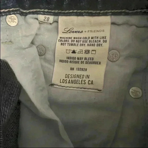 Lovers + Friends Denim Shorts Size 28 RN 132829 - Picture 4 of 5